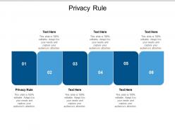 Privacy rule ppt powerpoint presentation model microsoft cpb