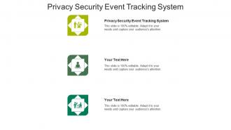 Privacy security event tracking system ppt powerpoint presentation layouts introduction cpb