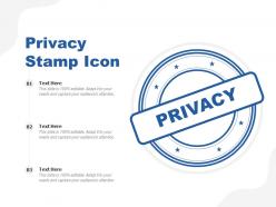 Privacy stamp icon