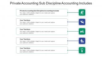 Private accounting sub discipline accounting includes ppt powerpoint slideshow cpb
