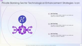 Private Banking Sector Technological Enhancement Strategies Icon