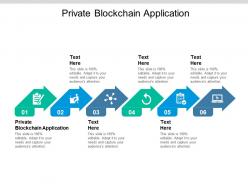 Private blockchain application ppt powerpoint presentation file styles cpb