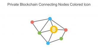 Private Blockchain Connecting Nodes Colored Icon In Powerpoint Pptx Png And Editable Eps Format