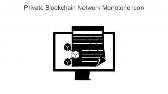 Private Blockchain Network Monotone Icon In Powerpoint Pptx Png And Editable Eps Format