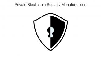 Private Blockchain Security Monotone Icon In Powerpoint Pptx Png And Editable Eps Format