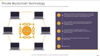 Private Blockchain Technology Blockchain And Distributed Ledger Technology