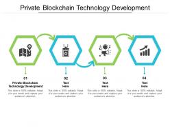 Private blockchain technology development ppt powerpoint presentation gallery mockup cpb