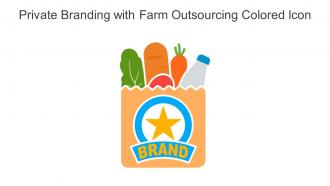 Private Branding With Farm Outsourcing Colored Icon In Powerpoint Pptx Png And Editable Eps Format