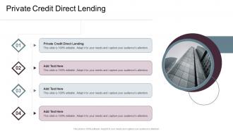 Private Credit Direct Lending In Powerpoint And Google Slides Cpb