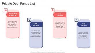 Private Debt Funds List In Powerpoint And Google Slides Cpb