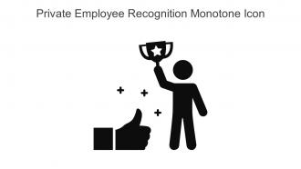 Private Employee Recognition Monotone Icon In Powerpoint Pptx Png And Editable Eps Format