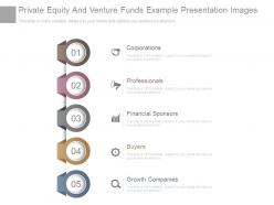 Private equity and venture funds example presentation images
