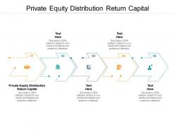 Private equity distribution return capital ppt powerpoint presentation layouts ideas cpb