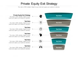 Private equity exit strategy ppt powerpoint presentation gallery influencers cpb