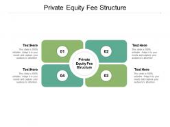 Private equity fee structure ppt powerpoint presentation outline slide cpb