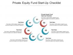 Private equity fund start up checklist ppt powerpoint presentation summary brochure cpb