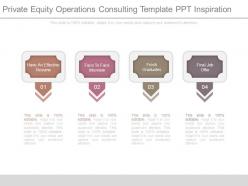 Private Equity Operations Consulting Template Ppt Inspiration