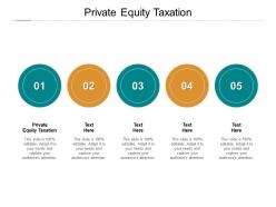 Private equity taxation ppt powerpoint presentation portfolio backgrounds cpb