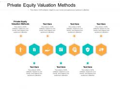 Private equity valuation methods ppt powerpoint presentation styles example cpb