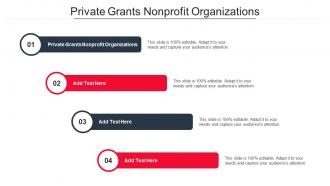 Private Grants Nonprofit Organizations Ppt Powerpoint Presentation Icon Guide Cpb