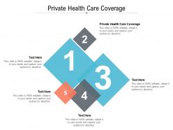 Private health care coverage ppt powerpoint presentation infographic template background designs cpb