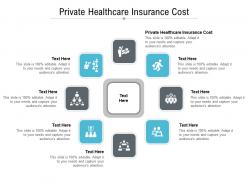 Private healthcare insurance cost ppt powerpoint presentation icon background cpb