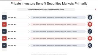 Private Investors Benefit Securities Markets Primarily In Powerpoint And Google Slides Cpb