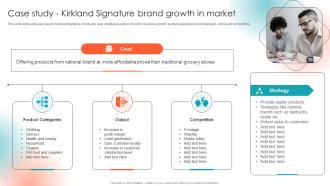 Private Label Branding To Enhance Market Case Study Kirkland Signature Brand Growth In Market