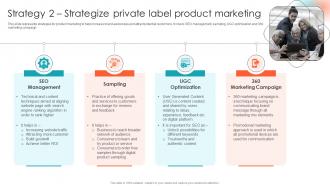 Private Label Branding To Enhance Market Strategy 2 Strategize Private Label Product Marketing