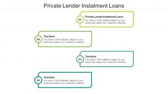 Private lender instalment loans ppt powerpoint presentation outline influencers cpb