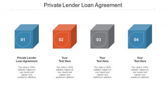 Private Lender Loan Agreement Ppt Powerpoint Presentation Infographic Template Cpb