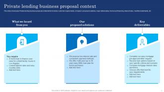 Private Lending Business Proposal Context Ppt Powerpoint Presentation File Show