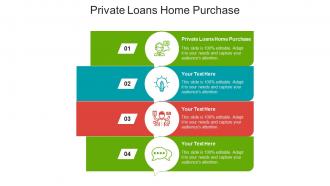 Private loans home purchase ppt powerpoint presentation templates cpb