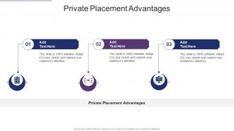Private Placement Advantages In Powerpoint And Google Slides Cpb