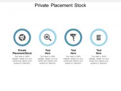 Private placement stock ppt powerpoint presentation pictures ideas cpb