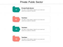 Private public sector ppt powerpoint presentation infographics objects cpb