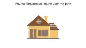 Private Residential House Colored Icon In Powerpoint Pptx Png And Editable Eps Format