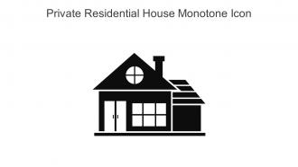 Private Residential House Monotone Icon In Powerpoint Pptx Png And Editable Eps Format