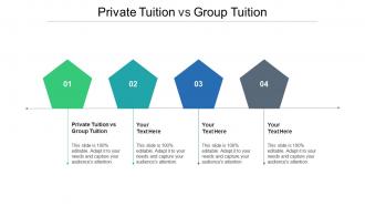 Private tuition vs group tuition ppt powerpoint presentation portfolio ideas cpb