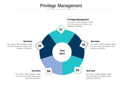 Privilege management ppt powerpoint presentation summary graphic tips cpb