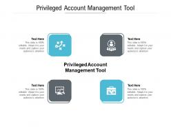 Privileged account management tool ppt powerpoint presentation gallery graphics cpb