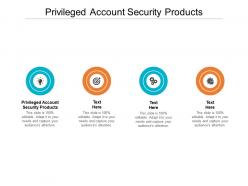 Privileged account security products ppt powerpoint presentation outline pictures cpb