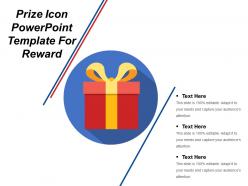 Prize icon powerpoint template for reward