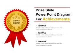 Prize Slide Powerpoint Diagram For Achievements Ppt Slide