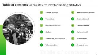 Pro Athletes Investor Funding Pitch Deck Ppt Template Engaging Analytical
