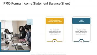 Pro Forma Income Statement Balance Sheet In Powerpoint And Google Slides Cpb