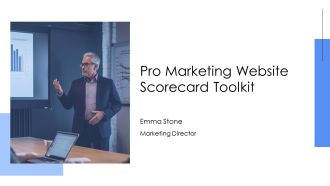 Pro Marketing Website Scorecard Toolkit PPT Mockup AT