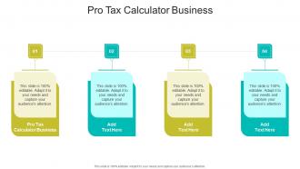 Pro Tax Calculator Business In Powerpoint And Google Slides Cpb