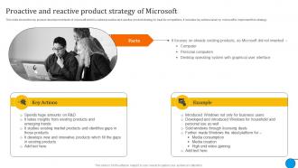 Proactive And Reactive Product Microsoft Business And Growth Strategies Evaluation Strategy SS V