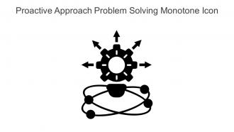 Proactive Approach Problem Solving Monotone Icon In Powerpoint Pptx Png And Editable Eps Format